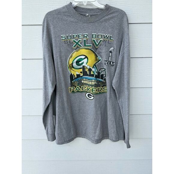 Green Bay Packers Super Bowl XVL Long Sleeve T-shirt - Picture 2 of 7